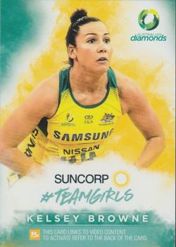 2019 Tap 'N' Play Suncorp Super Netball - #Teamgirls #TG-09 Kelsey Browne Front